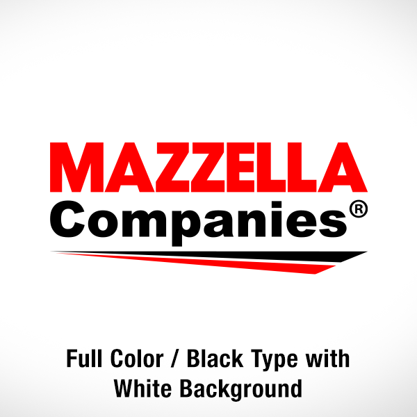 Mazzella Companies Logo - Full Color / Black Type / White Background