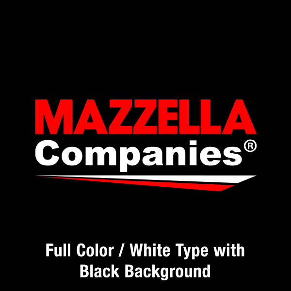 Mazzella Companies Logo - Full Color / White Type / White Background