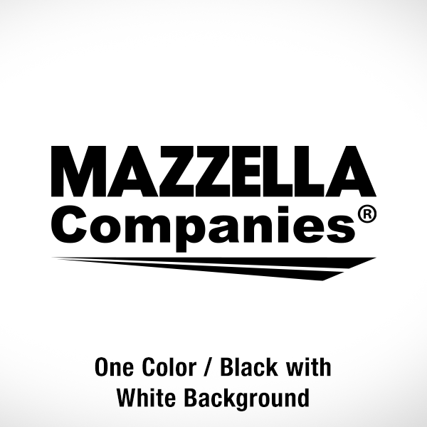 Mazzella Companies Logo - One Color / Black / White Background