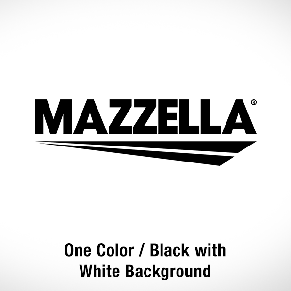 Mazzella Logo - One Color / Black / White Background