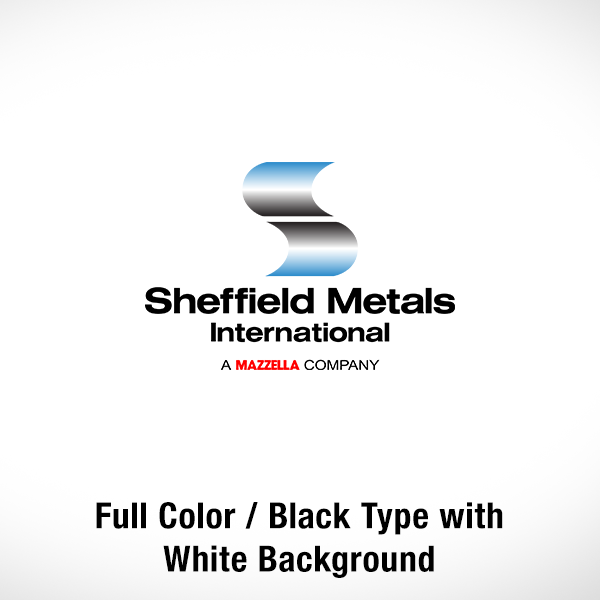 Sheffield Metals Secondary Logo - Full Color / Black Type / White Background